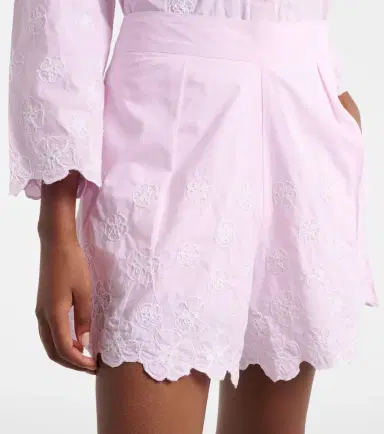 Juliet Dunn Embroidered cotton poplin shorts | Thumbnail 2 Juliet Dunn Embroidered cotton poplin shorts | Thumbnail 2