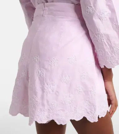Juliet Dunn Embroidered cotton poplin shorts | Thumbnail 4 Juliet Dunn Embroidered cotton poplin shorts | Thumbnail 4