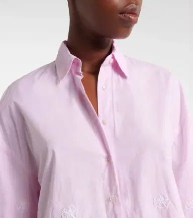 Juliet Dunn Embroidered cotton poplin shirt | Thumbnail 2 Juliet Dunn Embroidered cotton poplin shirt | Thumbnail 2