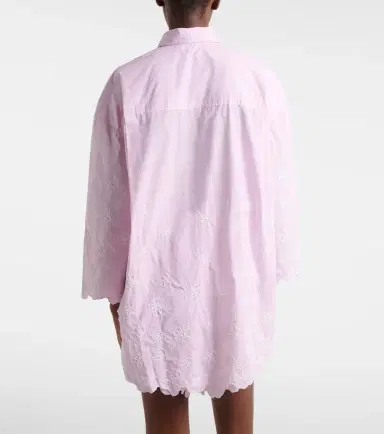 Juliet Dunn Embroidered cotton poplin shirt | Thumbnail 3 Juliet Dunn Embroidered cotton poplin shirt | Thumbnail 3