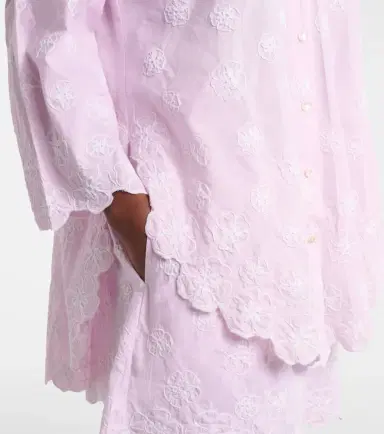Juliet Dunn Embroidered cotton poplin shirt | Thumbnail 5 Juliet Dunn Embroidered cotton poplin shirt | Thumbnail 5