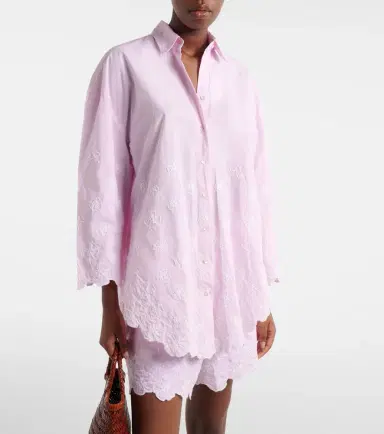 Juliet Dunn Embroidered cotton poplin shirt | Thumbnail 6 Juliet Dunn Embroidered cotton poplin shirt | Thumbnail 6