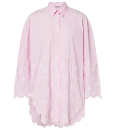 Juliet Dunn Embroidered cotton poplin shirt | Thumbnail 1 Juliet Dunn Embroidered cotton poplin shirt | Thumbnail 1