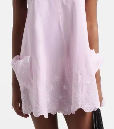 Juliet Dunn Embroidered cotton poplin minidress | Thumbnail 2 Juliet Dunn Embroidered cotton poplin minidress | Thumbnail 2