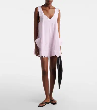 Juliet Dunn Embroidered cotton poplin minidress | Thumbnail 4 Juliet Dunn Embroidered cotton poplin minidress | Thumbnail 4