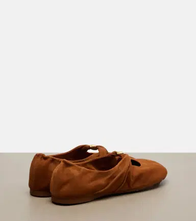 Loewe Pebble Soft suede Mary Jane flats | Thumbnail 3 Loewe Pebble Soft suede Mary Jane flats | Thumbnail 3