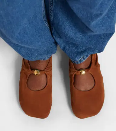Loewe Pebble Soft suede Mary Jane flats | Thumbnail 6 Loewe Pebble Soft suede Mary Jane flats | Thumbnail 6