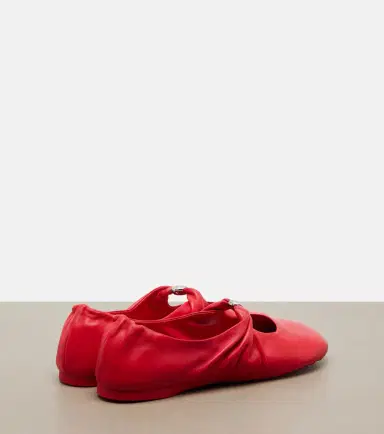 Loewe Pebble Soft leather Mary Jane flats | Thumbnail 4 Loewe Pebble Soft leather Mary Jane flats | Thumbnail 4