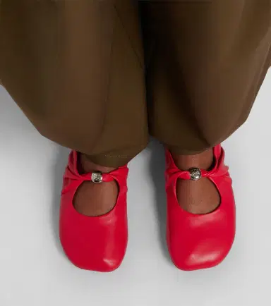 Loewe Pebble Soft leather Mary Jane flats | Thumbnail 5 Loewe Pebble Soft leather Mary Jane flats | Thumbnail 5