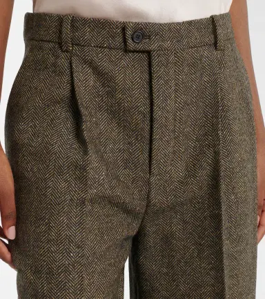 Saint Laurent Herringbone wool-blend Bermuda shorts | Thumbnail 2 Saint Laurent Herringbone wool-blend Bermuda shorts | Thumbnail 2