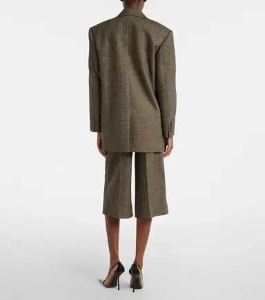 Saint Laurent Herringbone wool-blend Bermuda shorts | Thumbnail 5 Saint Laurent Herringbone wool-blend Bermuda shorts | Thumbnail 5