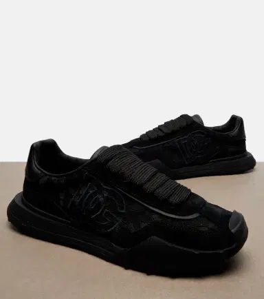 Dolce & Gabbana Runner leather-trimmed lace sneakers | Thumbnail 2 Dolce & Gabbana Runner leather-trimmed lace sneakers | Thumbnail 2