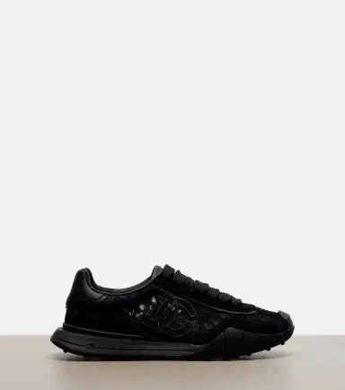 Dolce & Gabbana Runner leather-trimmed lace sneakers | Thumbnail 3 Dolce & Gabbana Runner leather-trimmed lace sneakers | Thumbnail 3