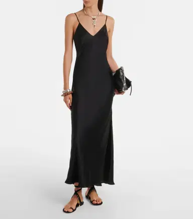 Isabel Marant Nevana satin maxi dress | Thumbnail 2 Isabel Marant Nevana satin maxi dress | Thumbnail 2