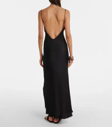 Isabel Marant Nevana satin maxi dress | Thumbnail 5 Isabel Marant Nevana satin maxi dress | Thumbnail 5