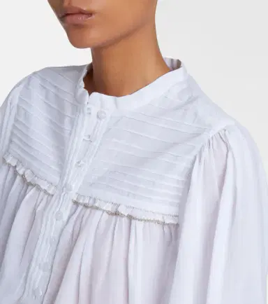 Marant Étoile Douna cotton-blend blouse | Thumbnail 3 Marant Étoile Douna cotton-blend blouse | Thumbnail 3