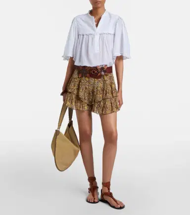 Marant Étoile Douna cotton-blend blouse | Thumbnail 4 Marant Étoile Douna cotton-blend blouse | Thumbnail 4