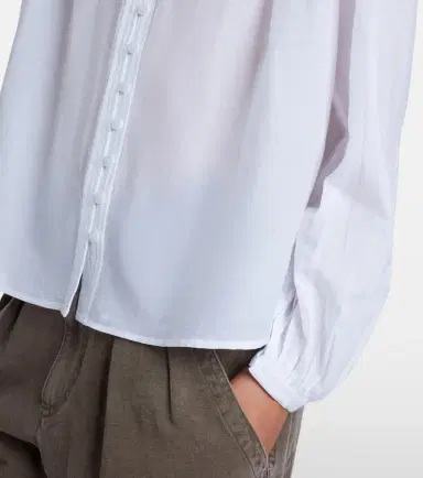 Marant Étoile Christa ruffled cotton-blend blouse | Thumbnail 6 Marant Étoile Christa ruffled cotton-blend blouse | Thumbnail 6