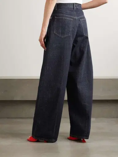 Jacquemus The Ovalo De-nîmes Pleated High-rise Barrel-leg Jeans | Thumbnail 4 Jacquemus The Ovalo De-nîmes Pleated High-rise Barrel-leg Jeans | Thumbnail 4