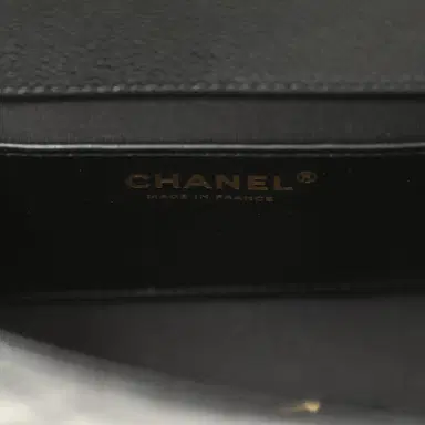 Chanel Chanel Mini "CC Vibe" Flap Bag Black Shiny Caviar Brushed Gold Hardware | Thumbnail 9 Chanel Chanel Mini "CC Vibe" Flap Bag Black Shiny Caviar Brushed Gold Hardware | Thumbnail 9