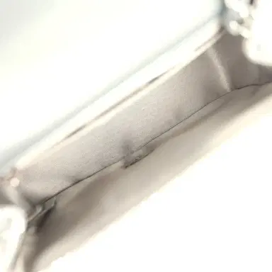 Chanel Chanel Mini Classic Square Flap Bag Metallic Silver Sequins Ruthenium Hardware | Thumbnail 8 Chanel Chanel Mini Classic Square Flap Bag Metallic Silver Sequins Ruthenium Hardware | Thumbnail 8