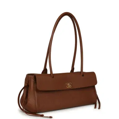 Chanel Chanel Small "Urban Essential" East West Shopping Tote Brown Caviar Gold Hardware | Thumbnail 2 Chanel Chanel Small "Urban Essential" East West Shopping Tote Brown Caviar Gold Hardware | Thumbnail 2