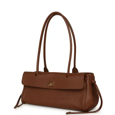 Chanel Chanel Small "Urban Essential" East West Shopping Tote Brown Caviar Gold Hardware | Thumbnail 5 Chanel Chanel Small "Urban Essential" East West Shopping Tote Brown Caviar Gold Hardware | Thumbnail 5