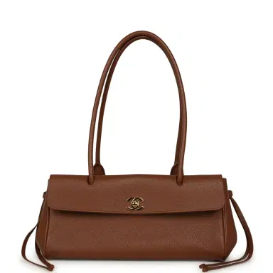 Chanel Chanel Small "Urban Essential" East West Shopping Tote Brown Caviar Gold Hardware | Thumbnail 1 Chanel Chanel Small "Urban Essential" East West Shopping Tote Brown Caviar Gold Hardware | Thumbnail 1