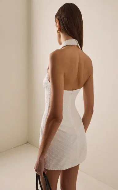 Mirror Palais Collared Cotton Mini Dress | Thumbnail 4 Mirror Palais Collared Cotton Mini Dress | Thumbnail 4