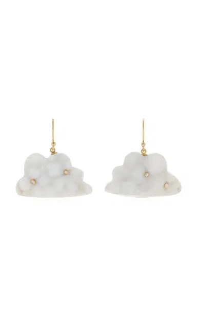 Annette Ferdinandsen Chalcedony Drusy Daydreamer Cloud Earrings | Thumbnail 3 Annette Ferdinandsen Chalcedony Drusy Daydreamer Cloud Earrings | Thumbnail 3