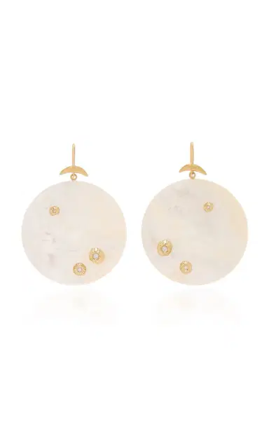 Annette Ferdinandsen Large Luna Earring With Diamonds | Thumbnail 1 Annette Ferdinandsen Large Luna Earring With Diamonds | Thumbnail 1