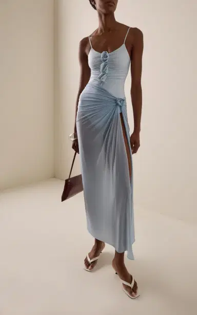 Maygel Coronel Pollera Sarong Jersey Maxi Skirt | Thumbnail 2 Maygel Coronel Pollera Sarong Jersey Maxi Skirt | Thumbnail 2