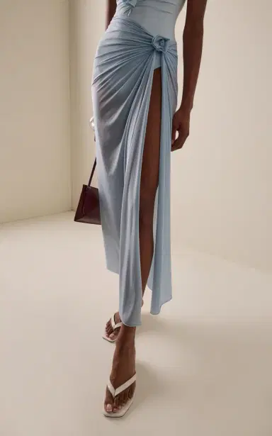 Maygel Coronel Pollera Sarong Jersey Maxi Skirt | Thumbnail 3 Maygel Coronel Pollera Sarong Jersey Maxi Skirt | Thumbnail 3