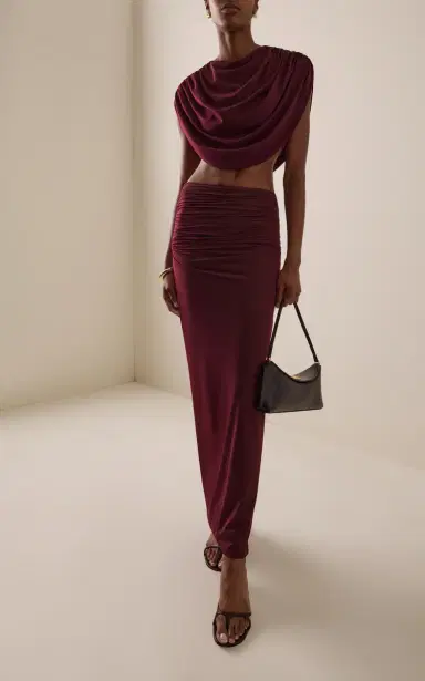 Maygel Coronel Exclusive Almara Ruched Jersey Skirt Set | Thumbnail 2 Maygel Coronel Exclusive Almara Ruched Jersey Skirt Set | Thumbnail 2