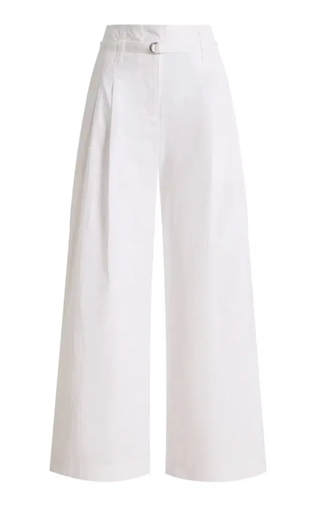 Raver Cropped Poplin Wide-Leg Pants Raver Cropped Poplin Wide-Leg Pants