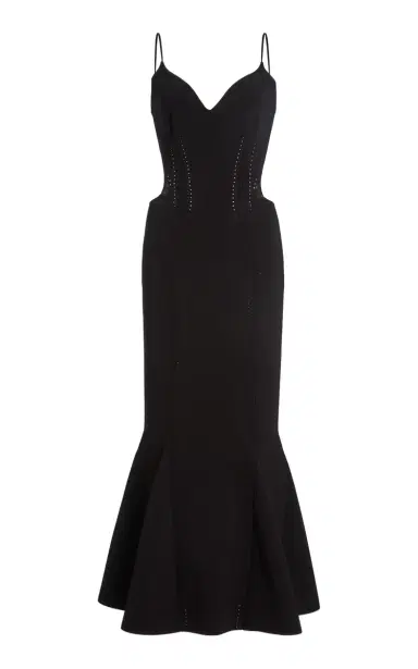 Givenchy Knitted Ruffled Midi Dress | Thumbnail 3 Givenchy Knitted Ruffled Midi Dress | Thumbnail 3