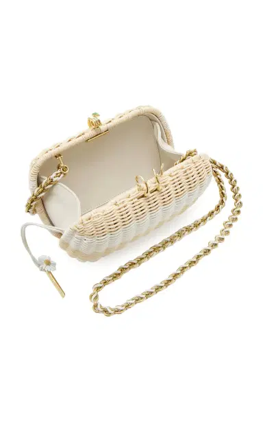 Bottega Veneta Knot Striped Wicker Clutch | Thumbnail 6 Bottega Veneta Knot Striped Wicker Clutch | Thumbnail 6