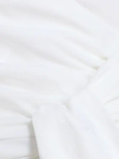 A.L.C. Women's Brielle Cotton Wrap Top - White - Size 14 | Thumbnail 7 A.L.C. Women's Brielle Cotton Wrap Top - White - Size 14 | Thumbnail 7