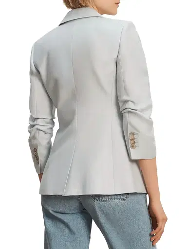 Veronica Beard Women's Tomi Cotton-Blend Dickey Jacket - River Mist - Size 16 | Thumbnail 4 Veronica Beard Women's Tomi Cotton-Blend Dickey Jacket - River Mist - Size 16 | Thumbnail 4