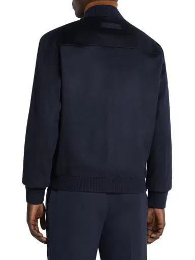 Zegna Men's Oasi Cashmere Elements Blouson Jacket - Navy Blue - Size 44 | Thumbnail 3 Zegna Men's Oasi Cashmere Elements Blouson Jacket - Navy Blue - Size 44 | Thumbnail 3