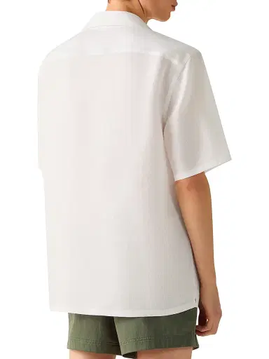 Zegna Men's Oasi Lino Shirt - White | Thumbnail 3 Zegna Men's Oasi Lino Shirt - White | Thumbnail 3