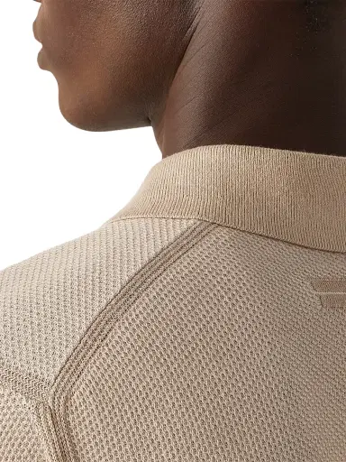 ZEGNA Men's Cotton Polo Shirt - Light Taupe | Thumbnail 4 ZEGNA Men's Cotton Polo Shirt - Light Taupe | Thumbnail 4