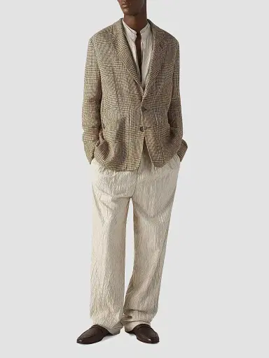 Zegna Men's Silk Pants | Thumbnail 2 Zegna Men's Silk Pants | Thumbnail 2