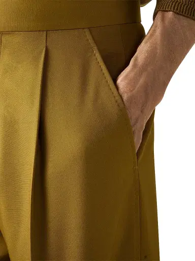 Zegna Men's Silk and Wool Pants | Thumbnail 5 Zegna Men's Silk and Wool Pants | Thumbnail 5