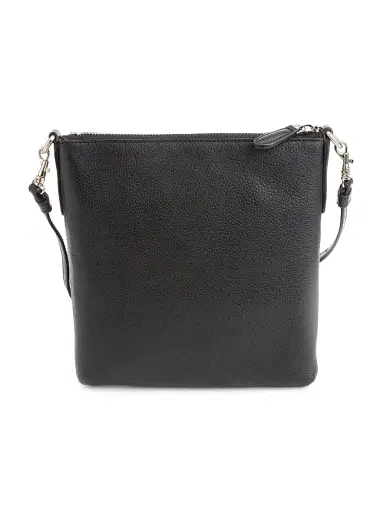 Royce New York Women's Pebble Grain Crossbody Bag - Black | Thumbnail 1 Royce New York Women's Pebble Grain Crossbody Bag - Black | Thumbnail 1
