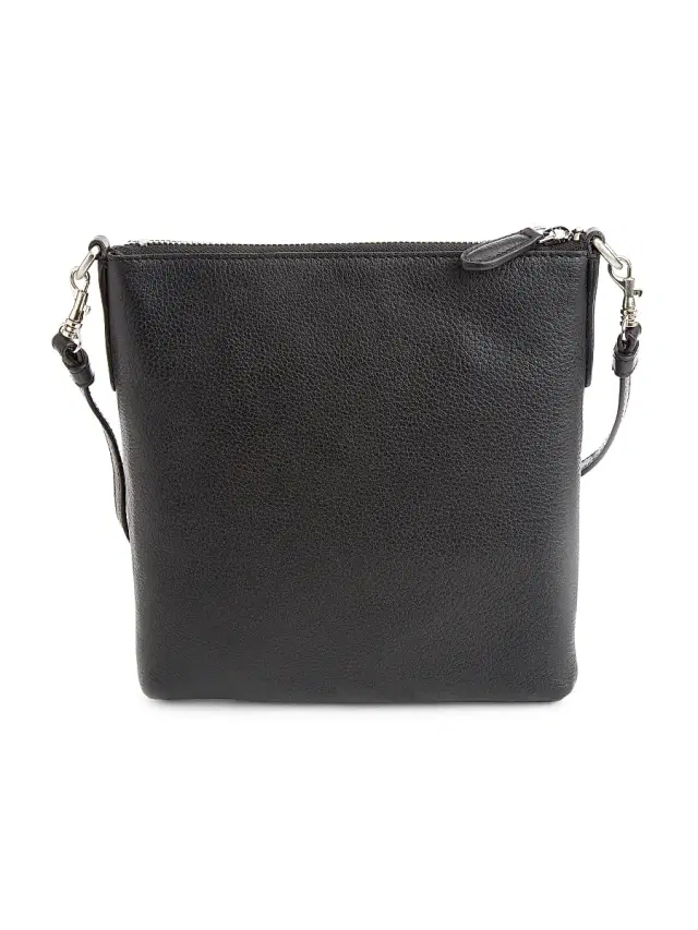 Women's Pebble Grain Crossbody Bag - Black Women's Pebble Grain Crossbody Bag - Black