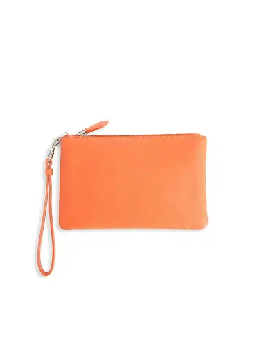 Royce New York Men's Royce New York Leather Wristlet - Orange | Thumbnail 1 Royce New York Men's Royce New York Leather Wristlet - Orange | Thumbnail 1