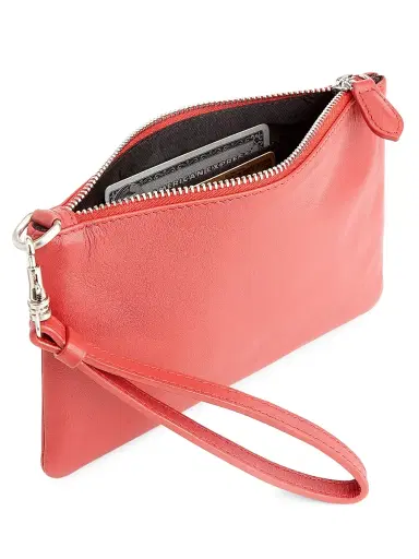 Royce New York Men's Leather Wristlet - Red | Thumbnail 3 Royce New York Men's Leather Wristlet - Red | Thumbnail 3