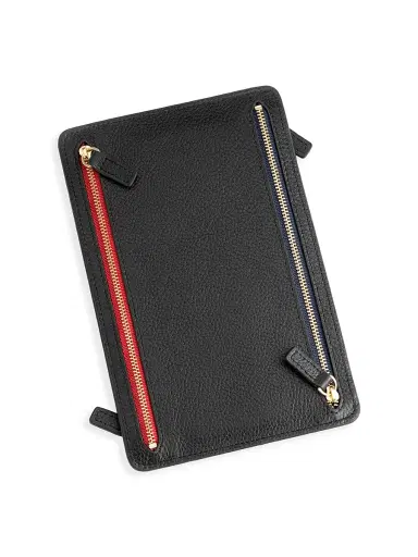 Royce New York Women's RFID-Blocking 4-Zip Leather Travel Organizer | Thumbnail 3 Royce New York Women's RFID-Blocking 4-Zip Leather Travel Organizer | Thumbnail 3