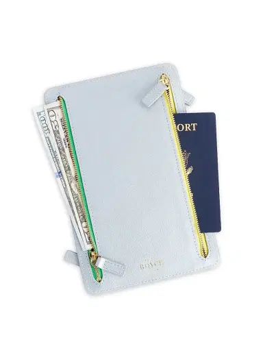 Royce New York Women's RFID-Blocking 4-Zip Leather Travel Organizer | Thumbnail 1 Royce New York Women's RFID-Blocking 4-Zip Leather Travel Organizer | Thumbnail 1